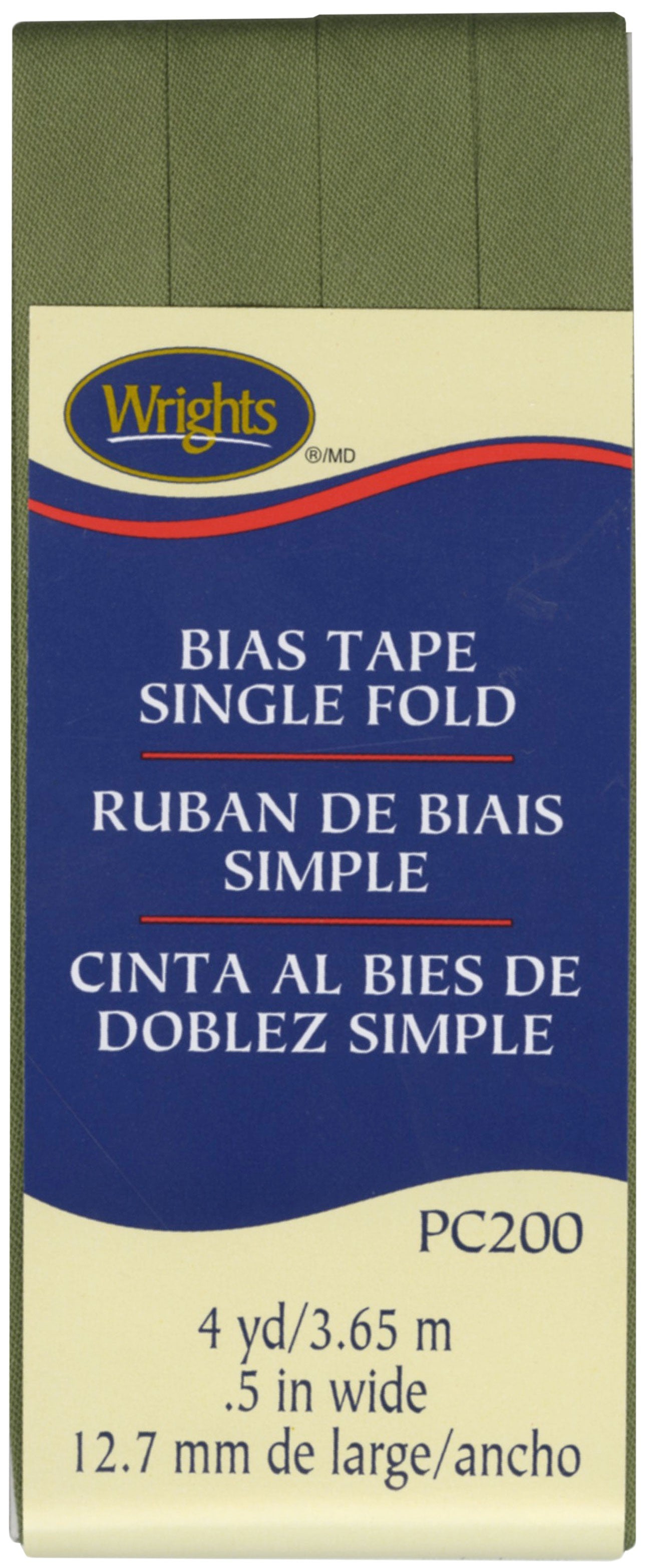 Narrow Single Fold Bias Tape LEAF
