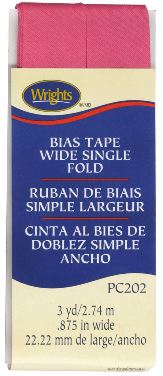 Wide Single Fold Bias Tape BERRY SORBET