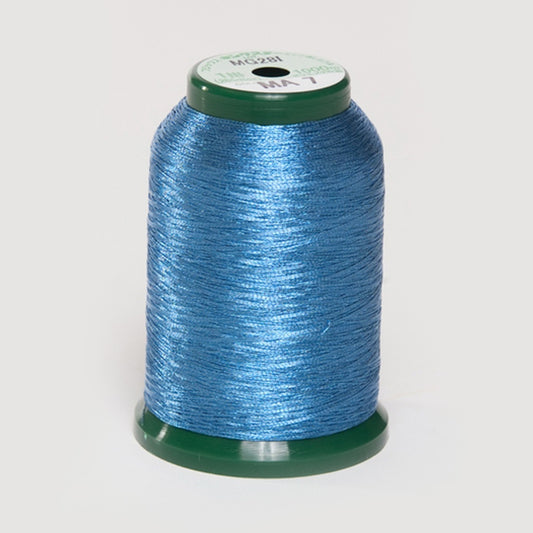 KingStar Metallic Embroidery Thread - Persian Blue
