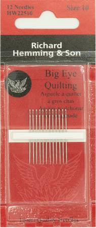 Large Eye Sewing Needles Betweens - Milliners (Size 9)/Richard