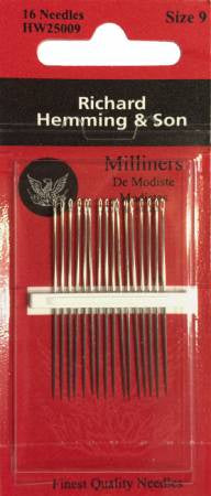 Richard Hemming Milliners / Straw Needles Size 9 16ct