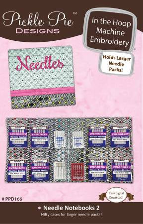 Needle Notebooks 2 In-the-Hoop Machine Embroidery – Quilt Elements