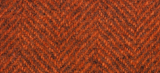 Hand Dyed Wool - Herringbone Terra Cotta