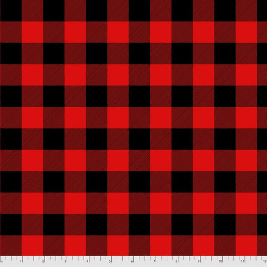 Flannel Check - Ink  - FNTP002.HOLLYBERRY