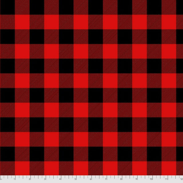 Flannel Check - Ink  - FNTP002.HOLLYBERRY