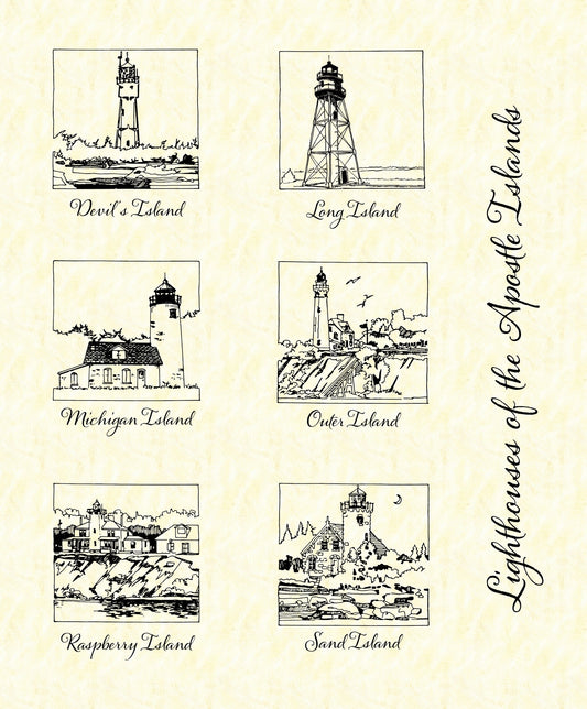 Lighthouses of The Apostle Islands Panel