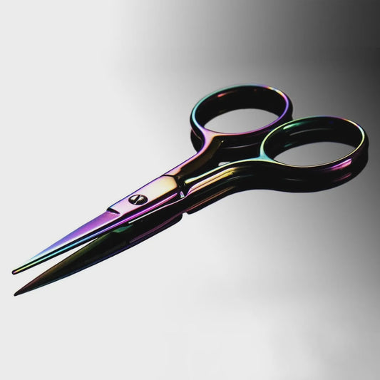 3.5in Titanium Rainbow Needlework Scissors