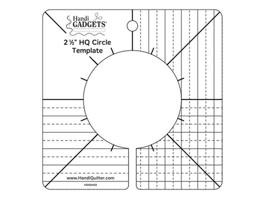 HQ Circle Template, 2 1/2 inch