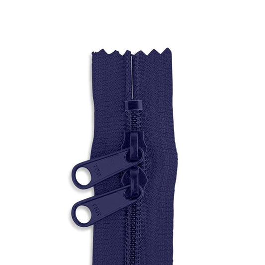 30in Nylon Double Pull Zipper - #4.5 -  Pennant Blue