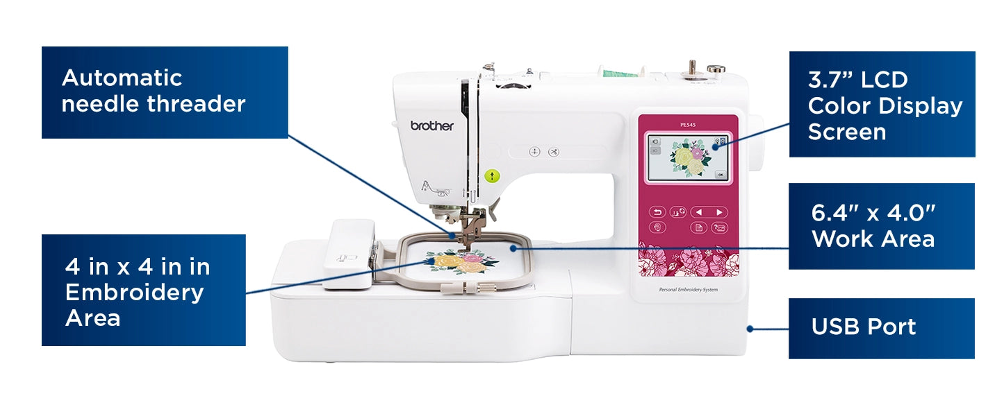 PE545 4" x 4" Embroidery Machine