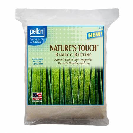 Natures Touch Bamboo Blend Batting w/Scrim Queen-Sized 90in x 108inin