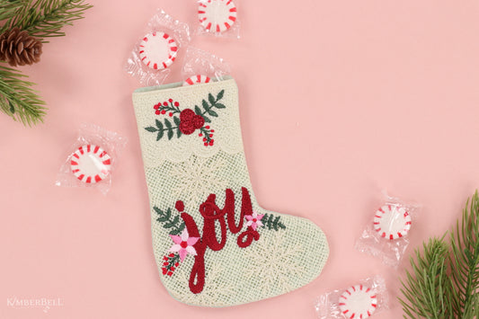 November 2024 Kimberbell Embroidery Club - Christmas Joy Gift Stocking
