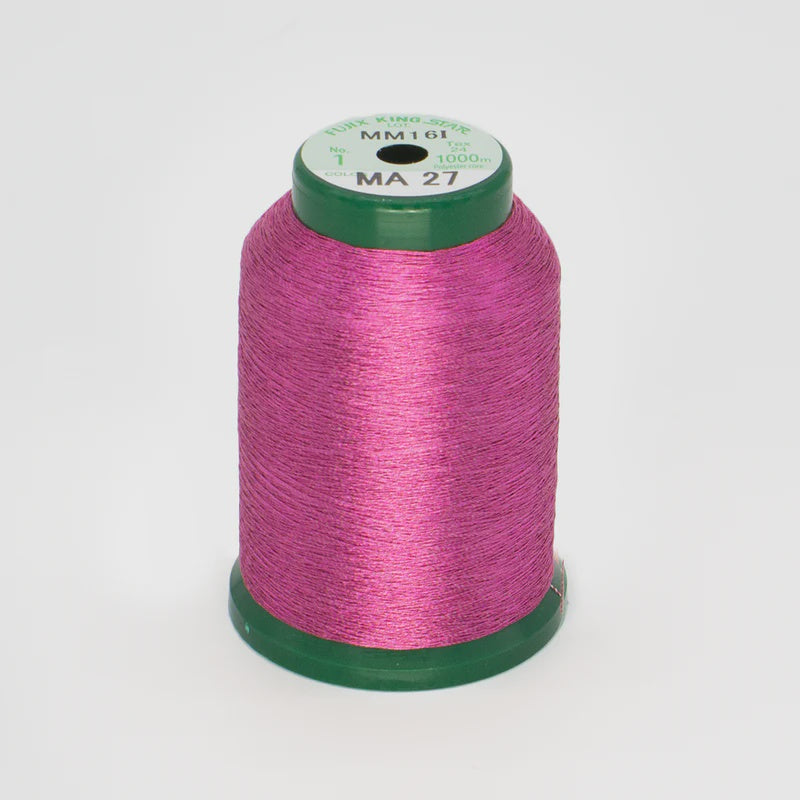 KingStar Metallic Embroidery Thread - Fuchisa