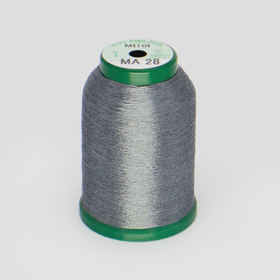 KingStar Metallic Embroidery Thread - Pewter