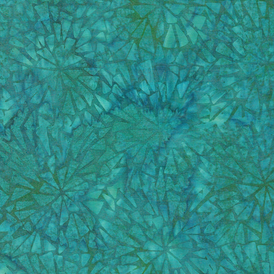Mosaic Burst  Turquoise Batik