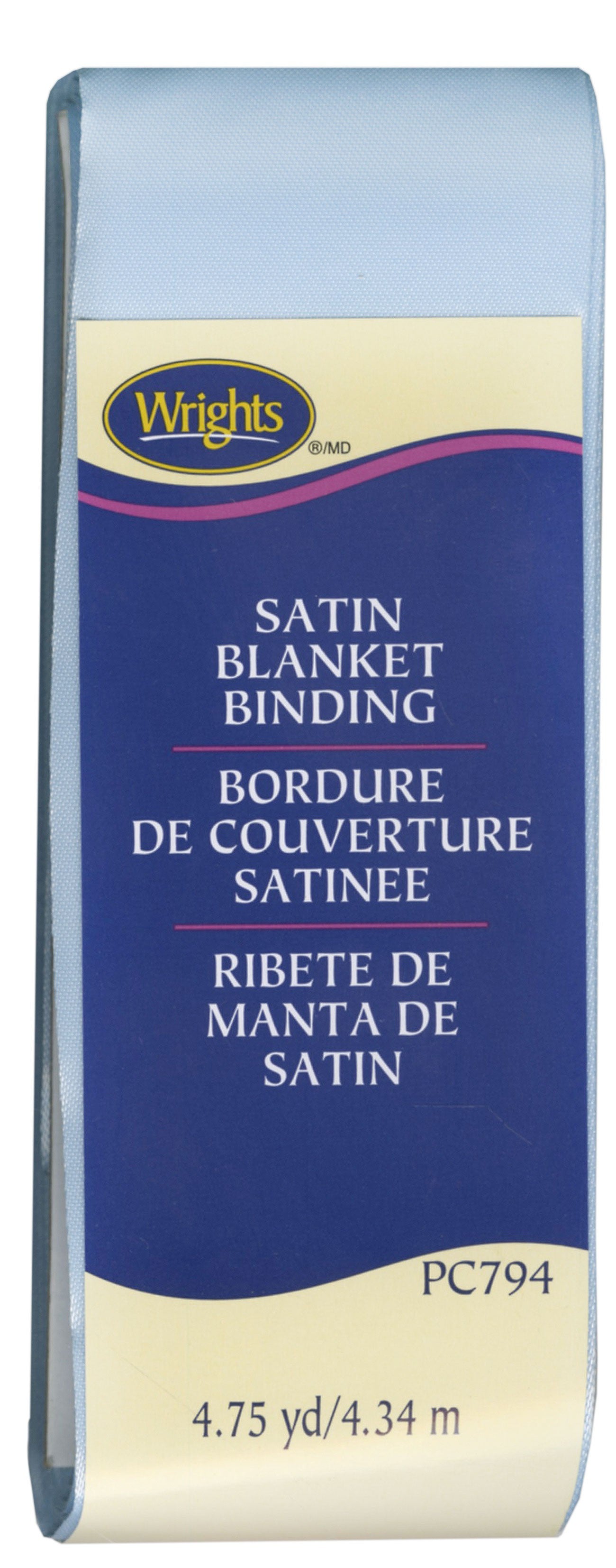 Satin Blanket Binding Blue