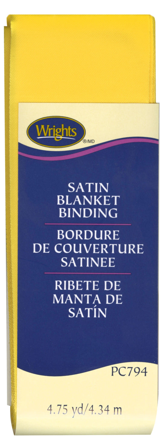 Satin Blanket Binding Yellow