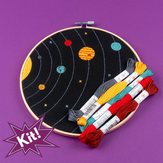 Solar System Hand embroidery Kit