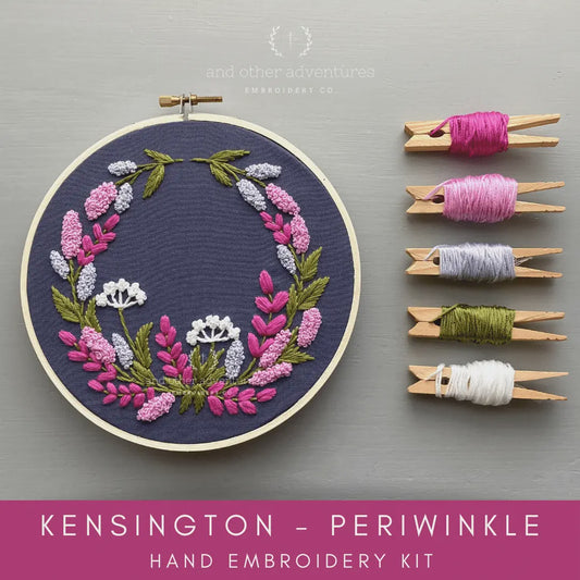Kensingtonn - Periwinkle Hand Embroidery