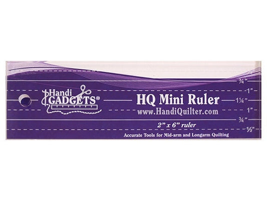 HQ Mini Ruler 2 inch x 6 inch
