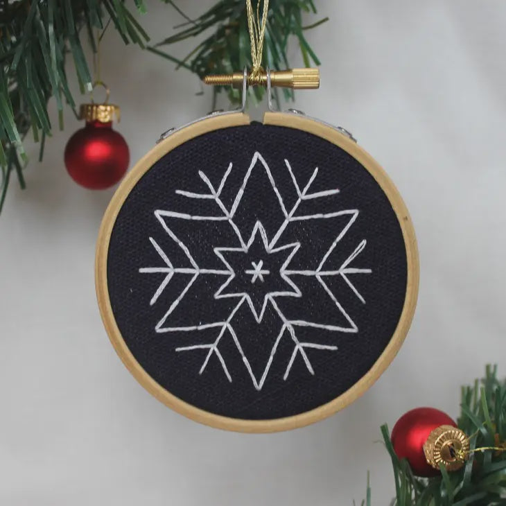 Snowflake Bauble Embroidery Kit