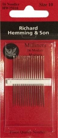 Richard Hemming Milliners / Straw Needles Size 10 16ct