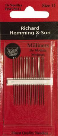 Richard Hemming Milliners / Straw Needles Size 11 10ct