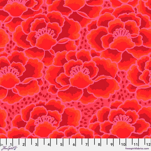 Kaffe Fassett Collective Tonal Floral - Red - PWGP197.RED