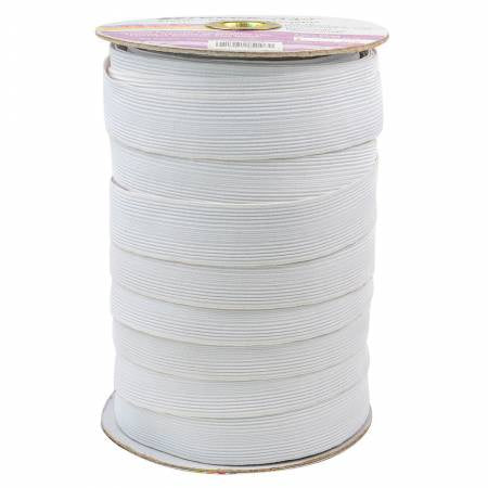 Polyester Braid Elastic 1in  White