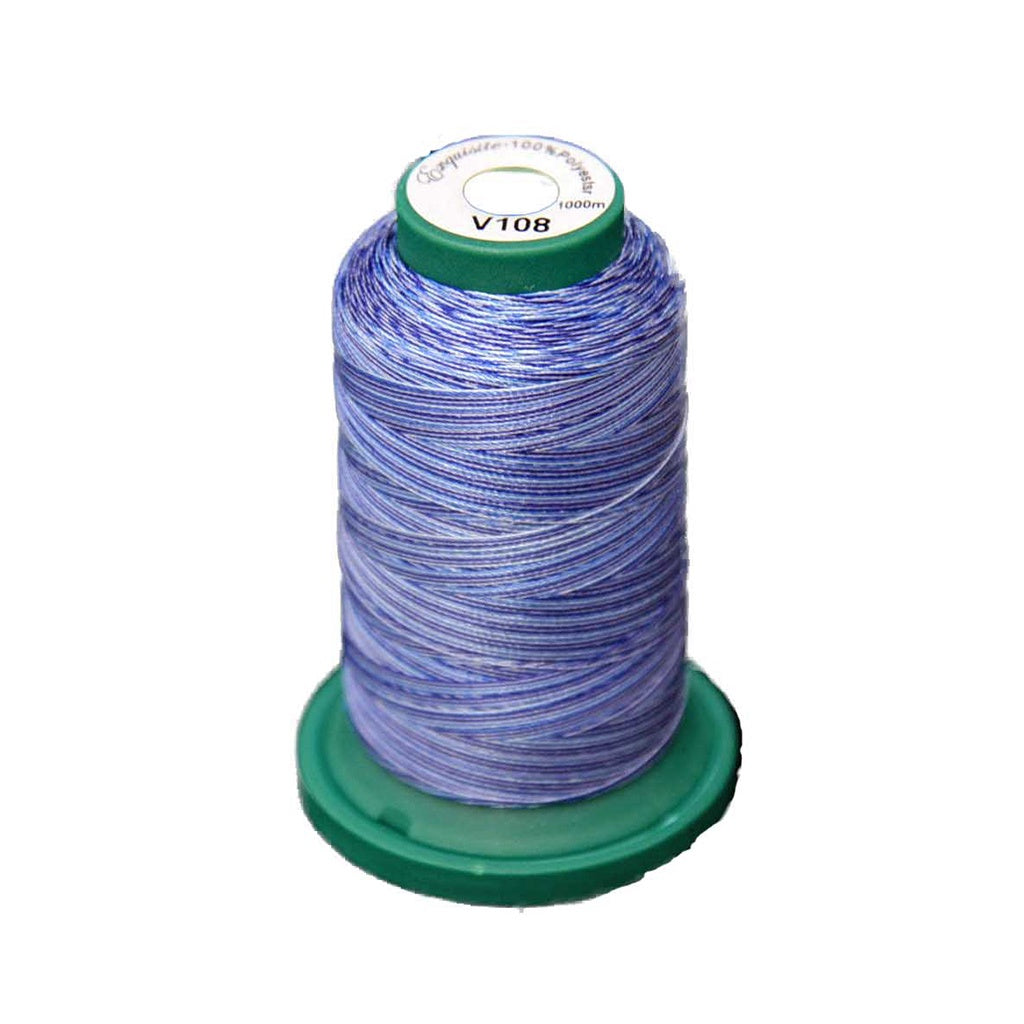 Medley™ Variegated Embroidery Thread - Denim Blues - V108