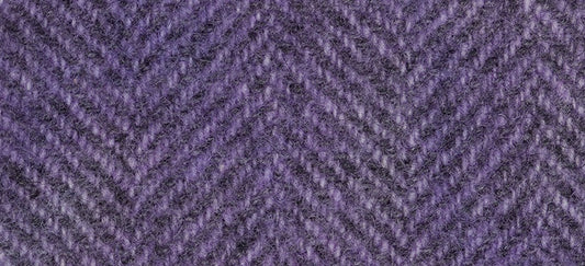 Hand Dyed Wool - Herringbone Iris