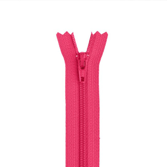 14in Nylon Zipper - #3 -  Hot Pink