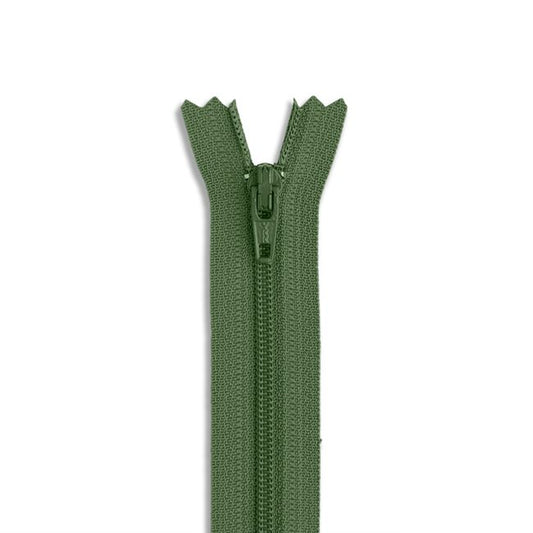 14in Nylon Zipper - #3 -  Army Green