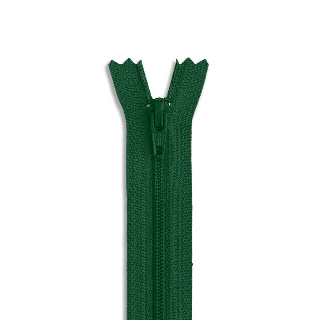 14in Nylon Zipper - #3 -  Green