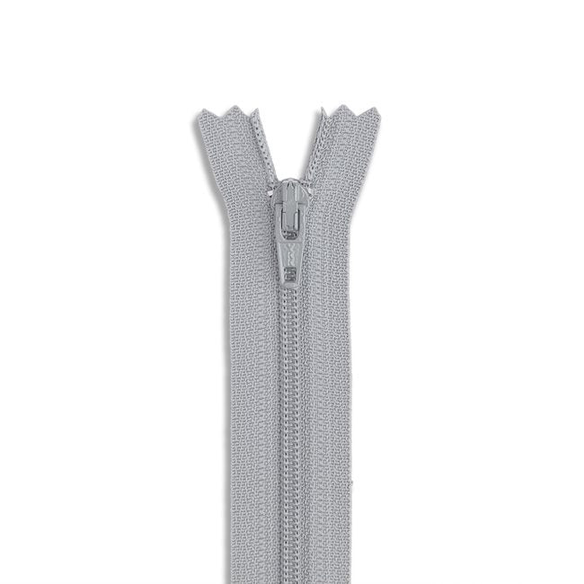 14in Nylon Zipper - #3 -  Light Grey