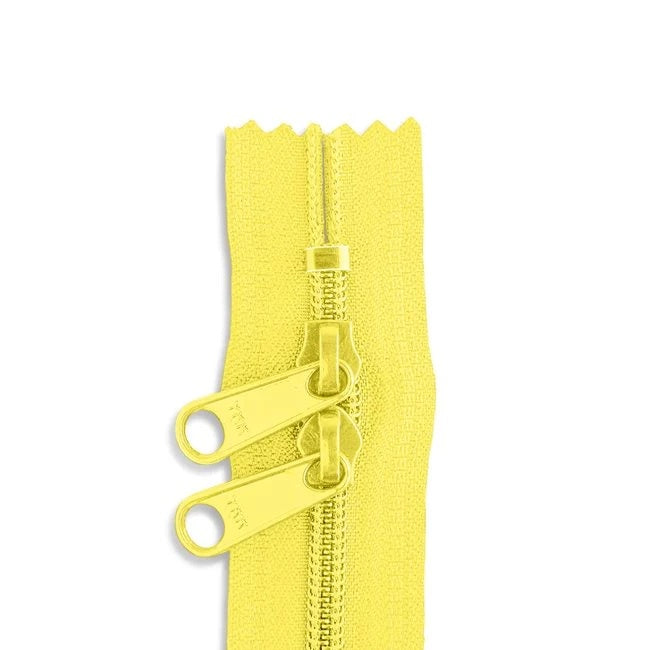 30in Nylon Double Pull Zipper - #4.5 -  Lemon