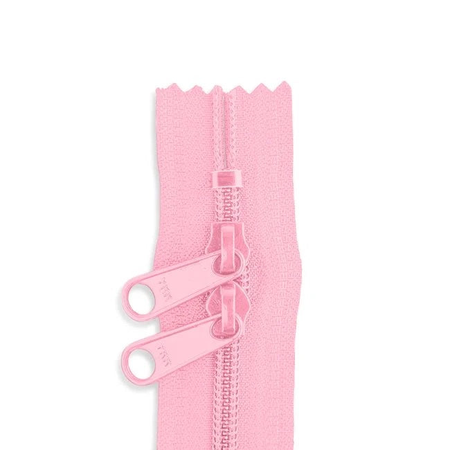 30in Nylon Double Pull Zipper - #4.5 -  Blush Pink
