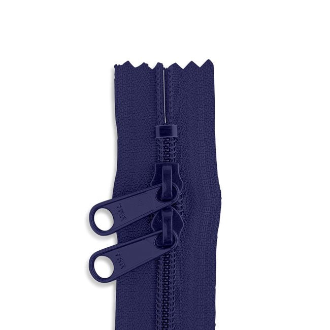 30in Nylon Double Pull Zipper - #4.5 -  Pennant Blue